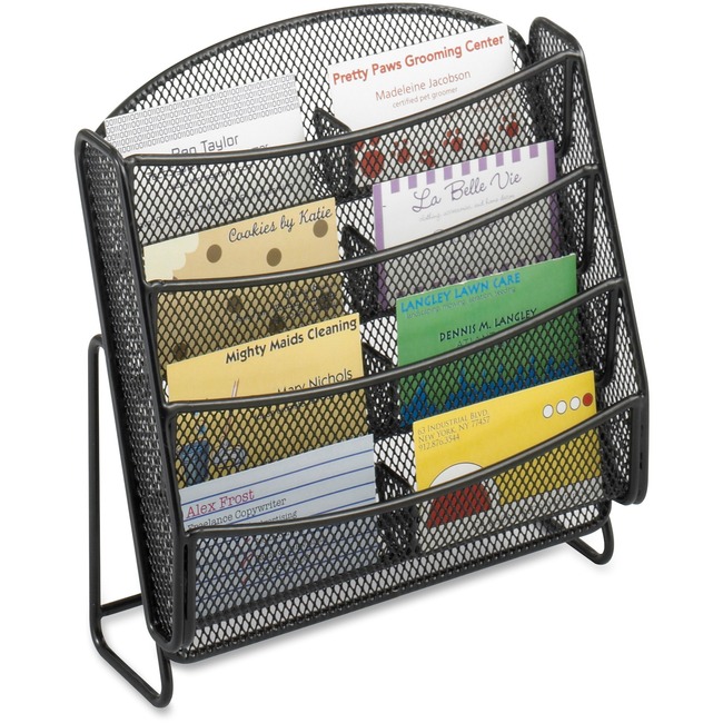 Safco Steel Mesh 8-Compartment Bus. Card Holder