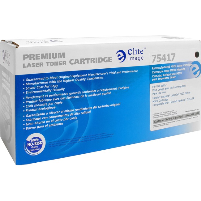 Elite Image Remanufactured MICR Toner Cartridge - Alternative for HP 10A (Q2610A)