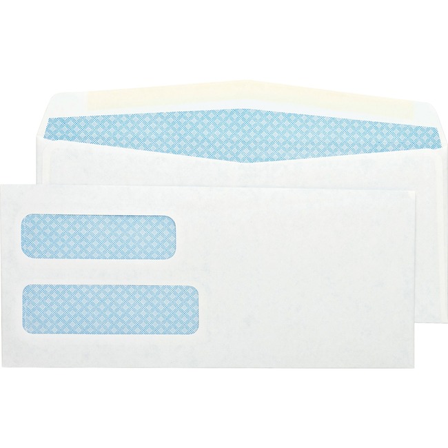 Sparco Double Window White Wove Envelopes