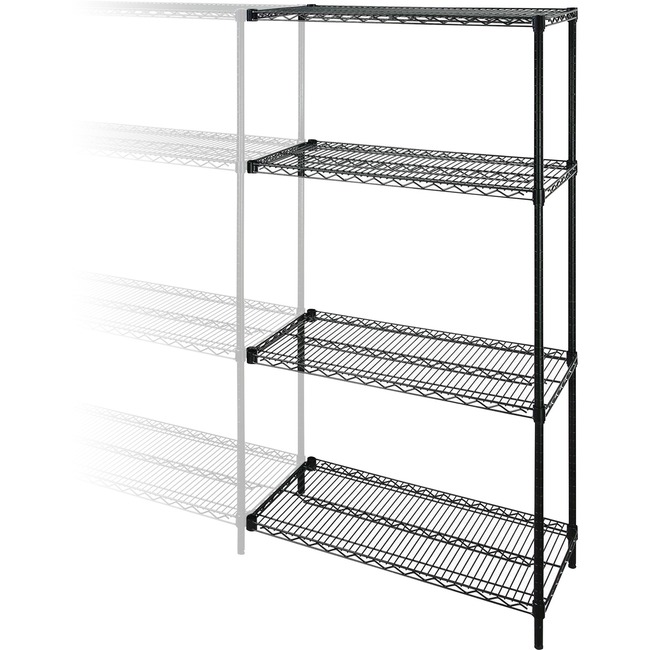 Lorell Industrial Adjustable Wire Shelving Add-On-Unit