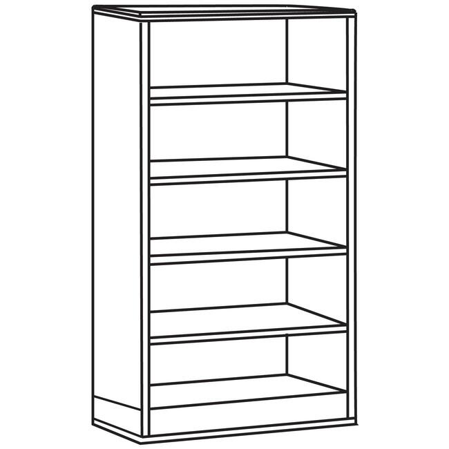 Lorell Contemporary 9000 Bookcase