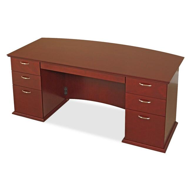 Lorell Contemporary 9000 Bow Front Desk