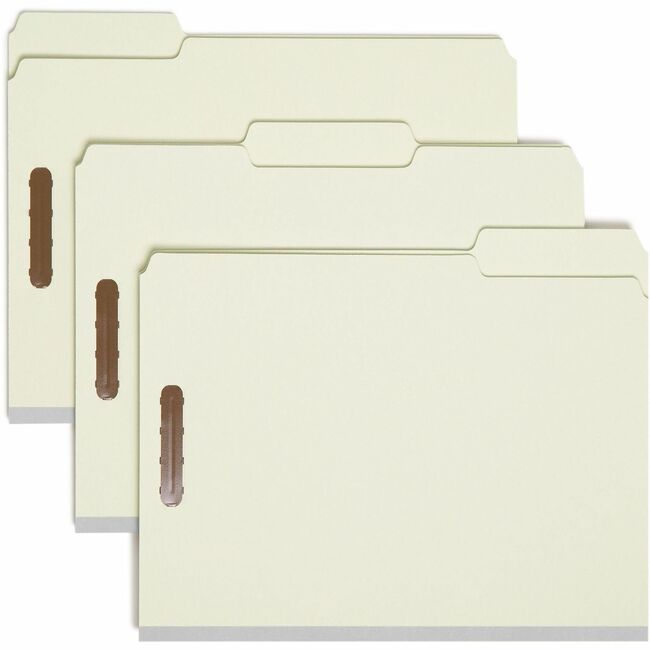 Smead 100% Recycled Pressboard Fastener Folders