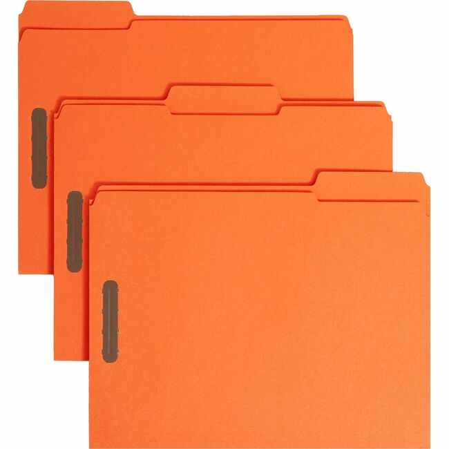 Smead Colored Fastener Folders with Reinforced Tabs