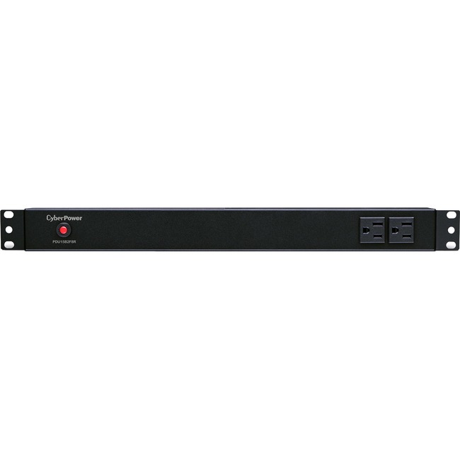 CyberPower Basic PDU15B2F8R 10-Outlets PDU - Basic - NEMA 5-15P - 10 x NEMA 5-15R - 120 V AC - 1U - Vertical - Rack-mountable