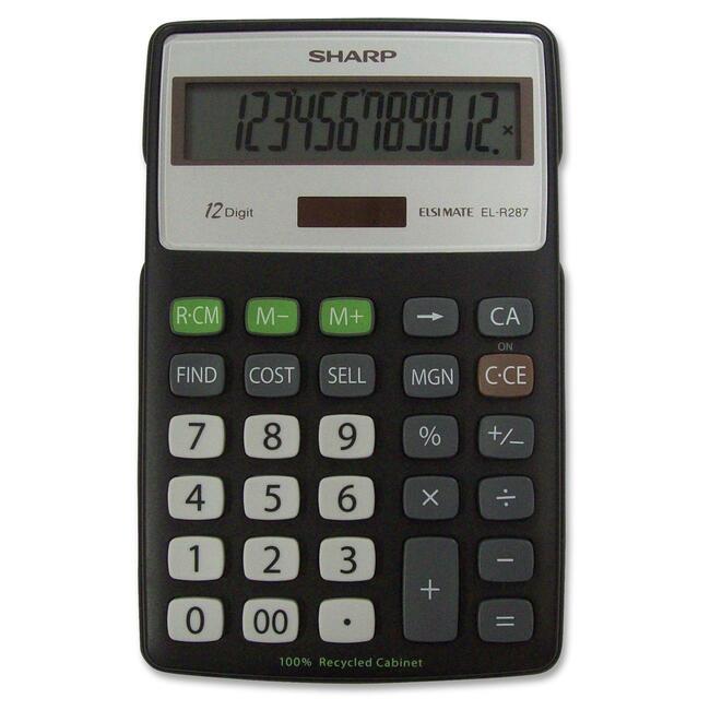 Sharp Calculators Sharp ELR287 Eco Calculator