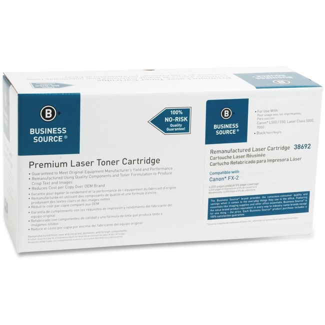 Business Source Remanufactured Toner Cartridge - Alternative for Canon (FX-2)