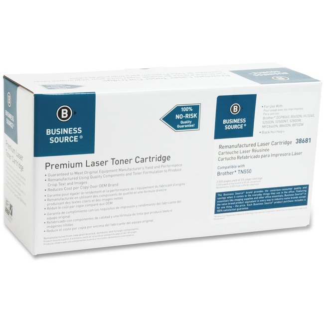 Business Source Remanufactured Toner Cartridge - Alternative for Brother (TN550)