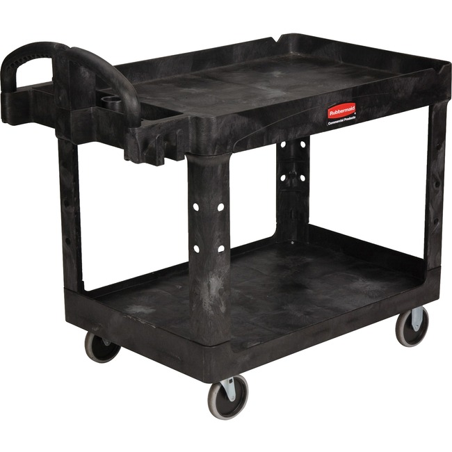 Rubbermaid Medium Utility Cart with Lipped Shelf