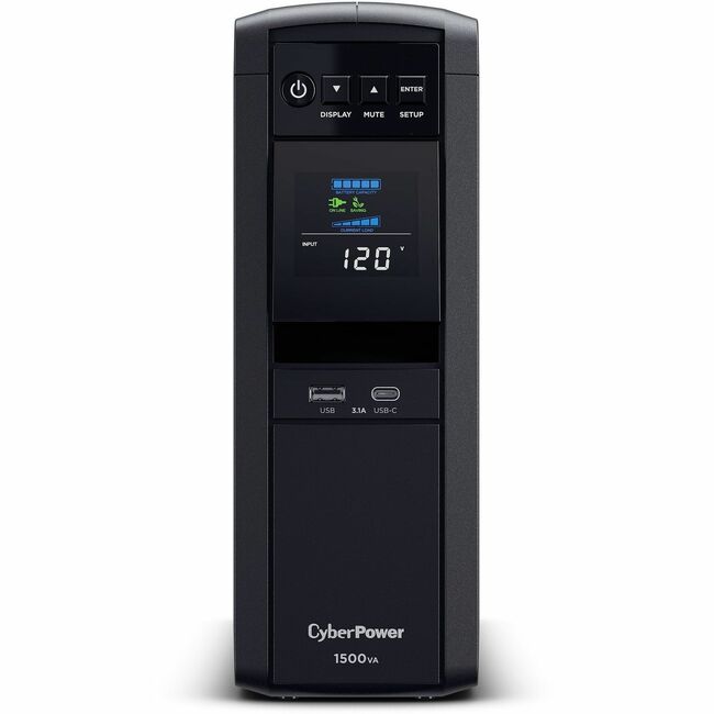 CyberPower CP1500PFCLCD UPS 1500VA 1000W PFC compatible Pure sine wave