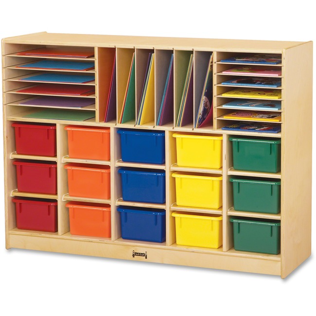 Jonti-Craft Colored Tray Sectional Cubbie Storage