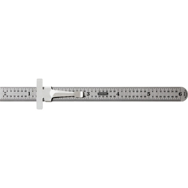 General Tools Ultra-fine Markings Polished Ruler