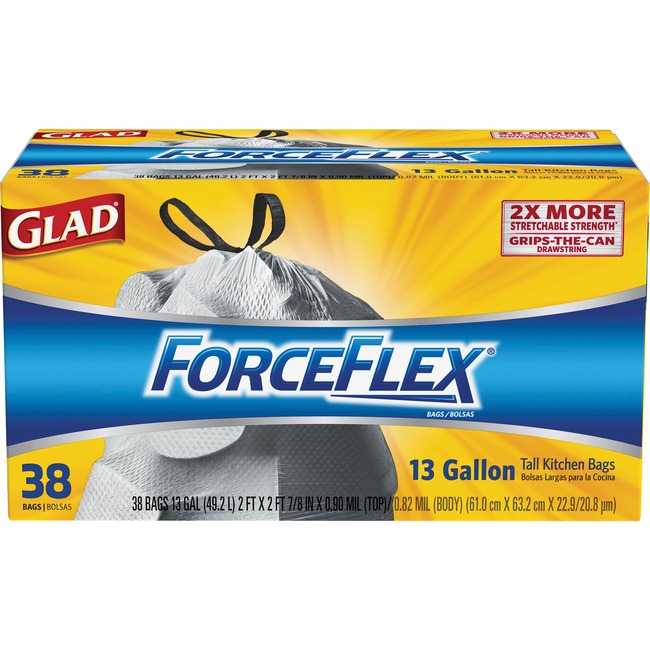 Glad ForceFlex 13 gallon Tall Trash Bags