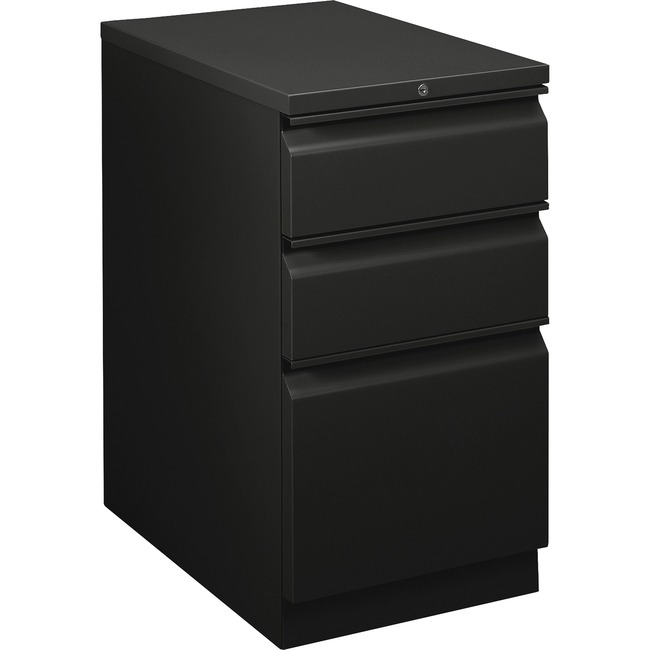 HON Flagship Black Standard-height Mobile Pedestal