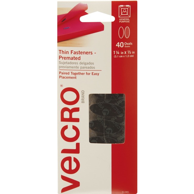 VELCRO® Brand VELCRO Brand Black Wafer-thin Fasteners