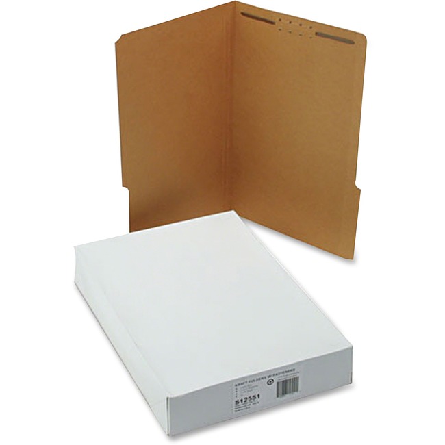 SJ Paper Reinforced Tab Fastener Kraft File Folder
