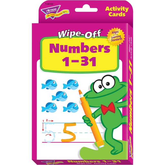 Trend Numbers 1-31 Wipe-off Activity Cards