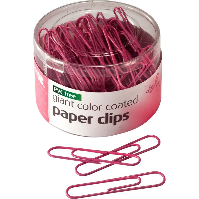 OIC Breast Cancer Jumbo Paper Clips