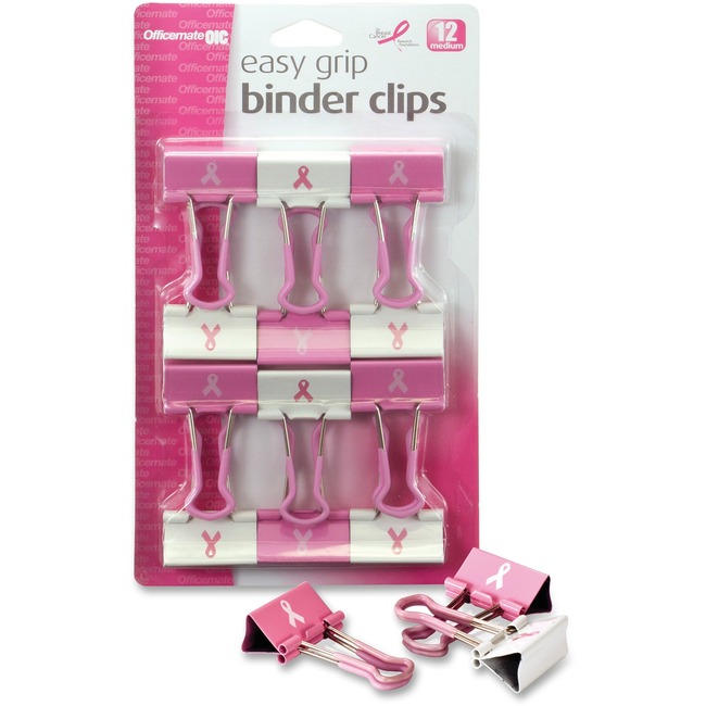 OIC Breast Cancer Awareness Binder Clips
