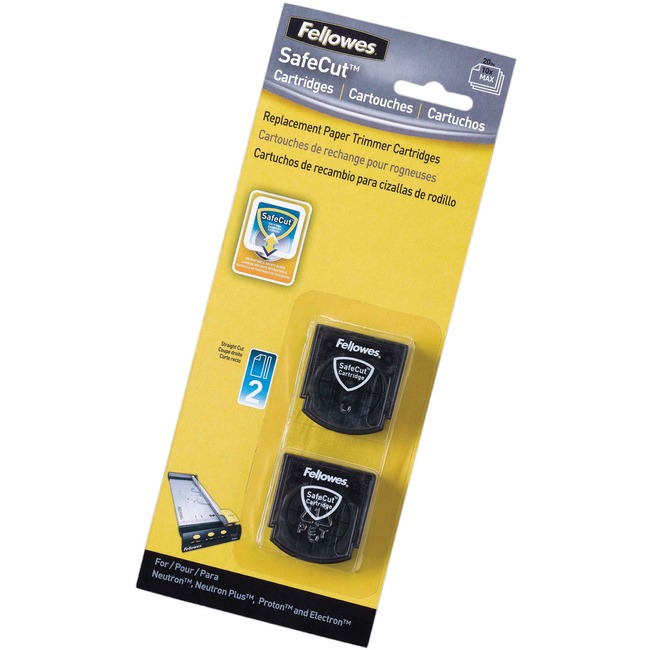 Fellowes SafeCut™ Rotary Trimmer Blades - 2Pk Straight