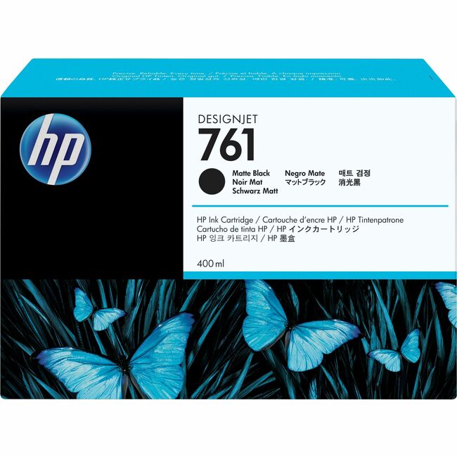 HP 761 (CM991A) Original Ink Cartridge - Single Pack - Inkjet - Black - 1 Each