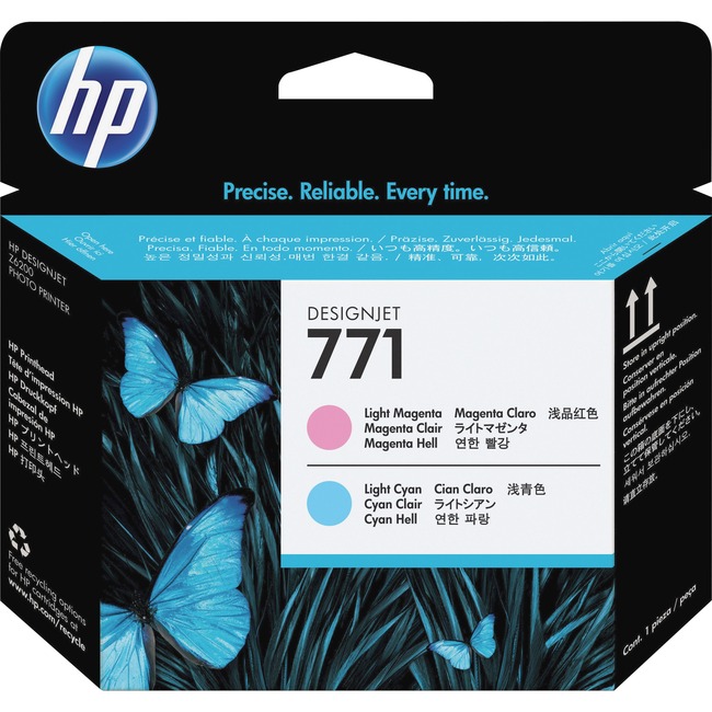 HP 771 (CE019A) Original Printhead - Single Pack - Inkjet - Cyan - 1 Each