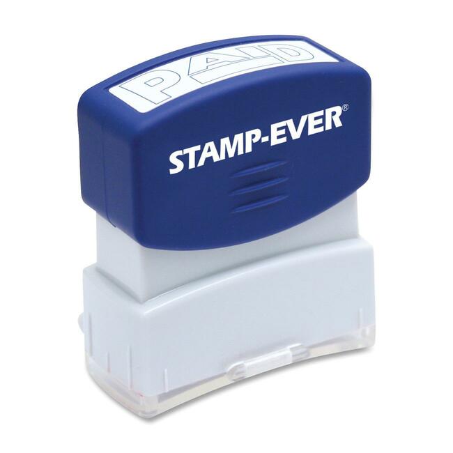 Stamp-Ever Pre-inked Blue Paid Stamp