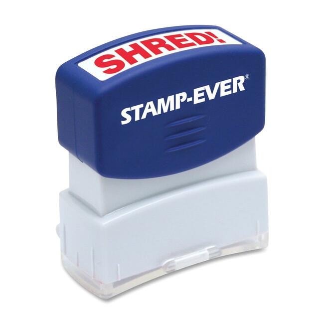 Stamp-Ever Pre-inked One-Clear Shred! Stamp