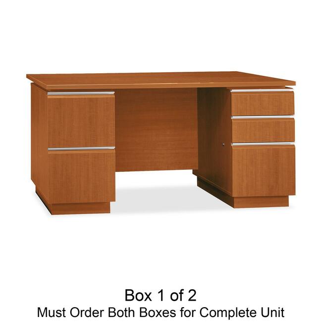 Bush Business Furniture Milano2 60W Double Pedestal Desk