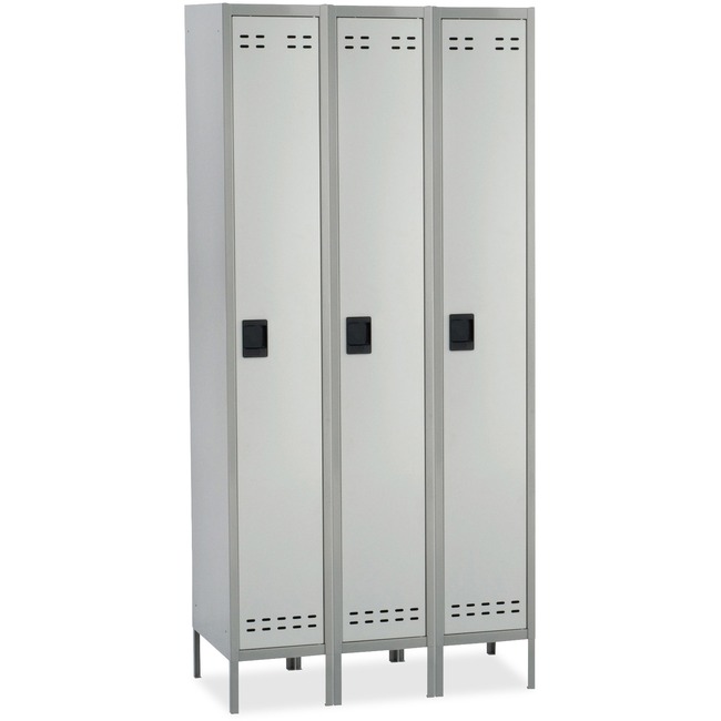 Safco Single-Tier Two-tone 3 Column Locker with Legs