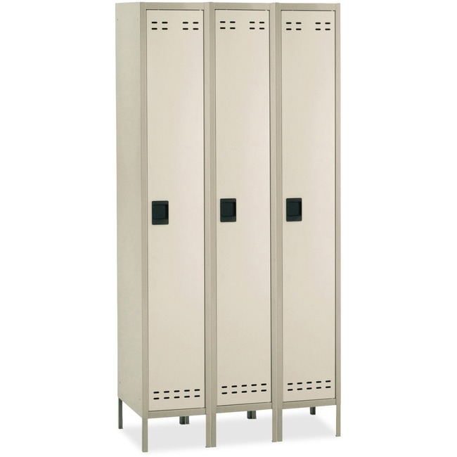 Safco Single-Tier Two-tone 3 Column Locker with Legs
