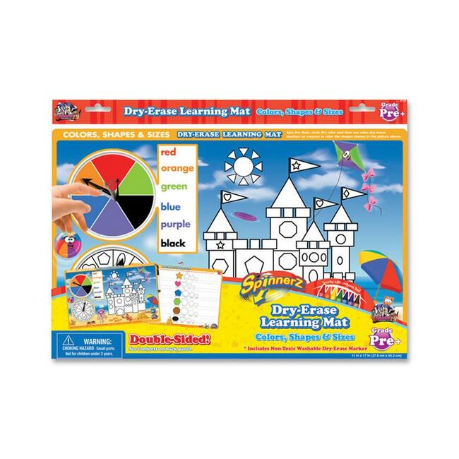 The Board Dudes SpinnerZ Dry-erase Learning Mat