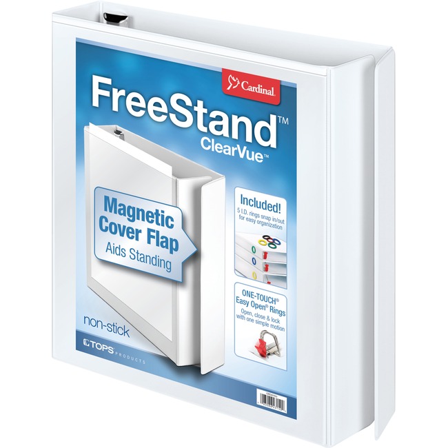 Cardinal FreeStand Easy Open Slant-D Ring Binder