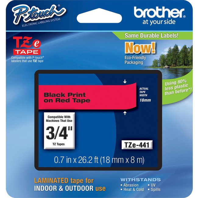 Brother P-Touch TZe Flat Surface Laminated Tape