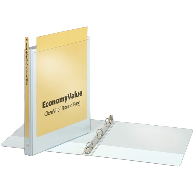 Cardinal EconomyValue ClearVue Round-Ring Binders