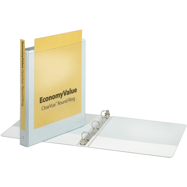 Cardinal EconomyValue ClearVue Round-Ring Binders