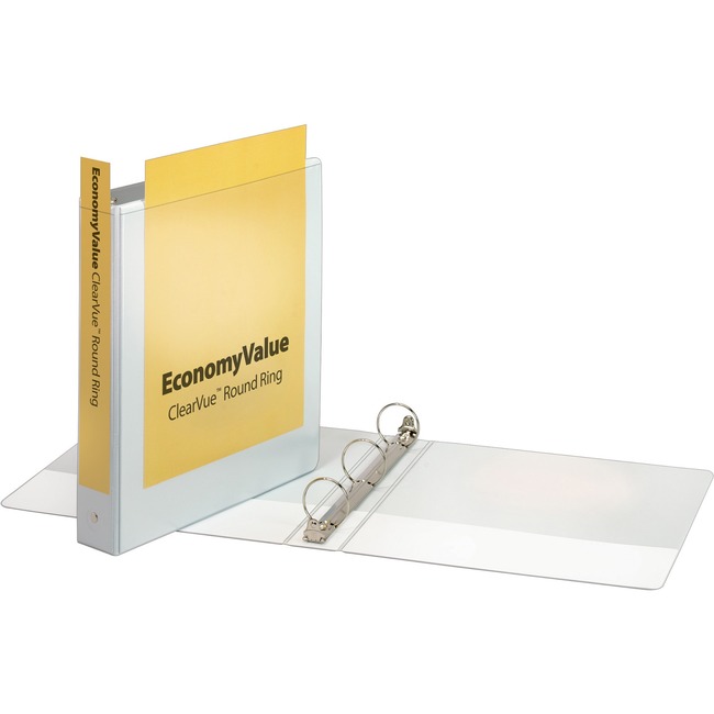 Cardinal EconomyValue ClearVue Round-Ring Binders