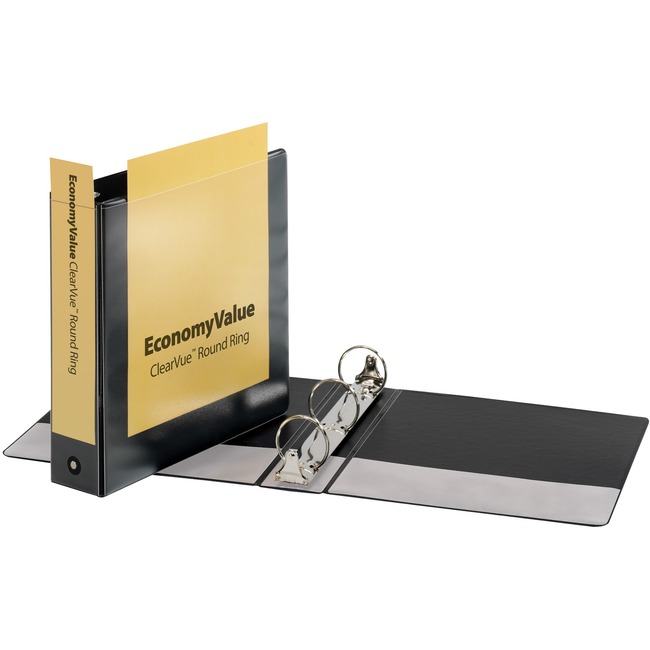 Cardinal EconomyValue ClearVue Round-Ring Binders