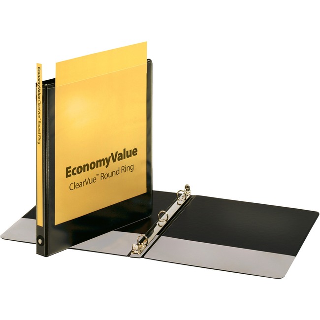 Cardinal EconomyValue ClearVue Round-Ring Binders