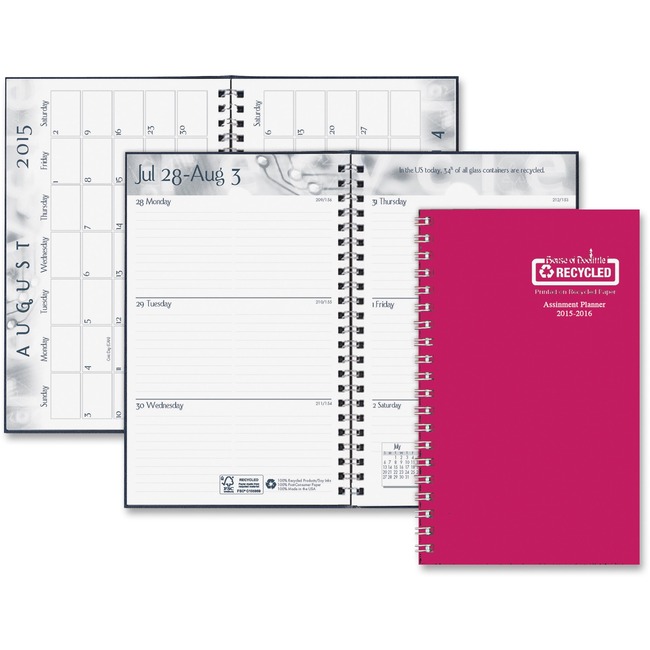 House of Doolittle Wirebound Leatherette Weekly Planner