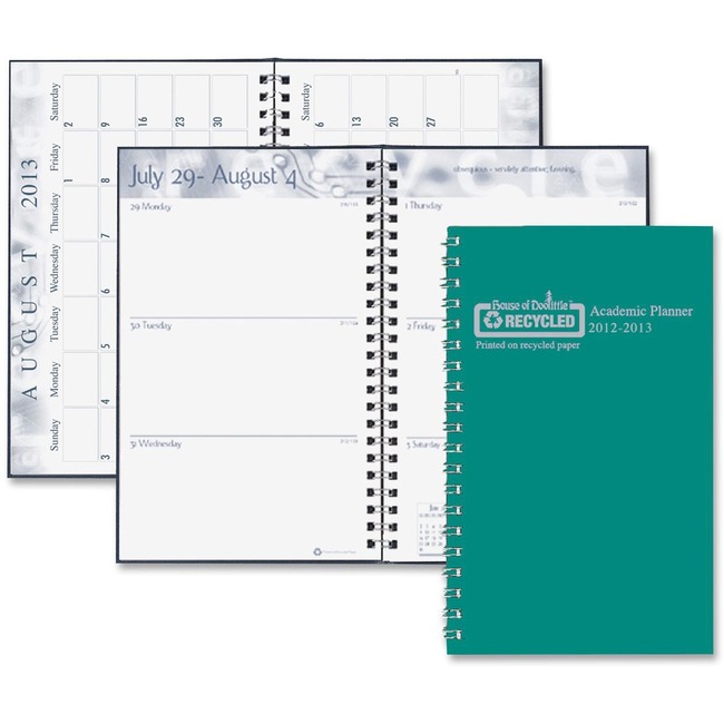 House of Doolittle Wirebound Leatherette Weekly Planner