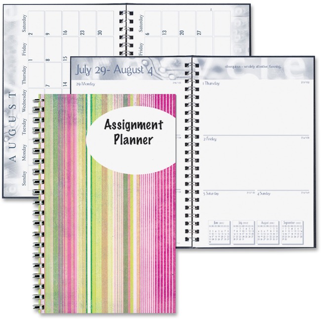 House of Doolittle Stripes Design Weekly Assignment Planner