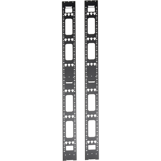 42U Rack Enclosure Server Cabinet Vertical Cable Management Bars