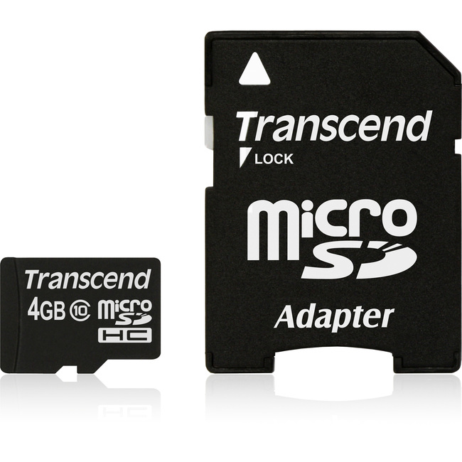 Transcend 4GB TS4GUSDHC10 microSD High Capacity (microSDHC)