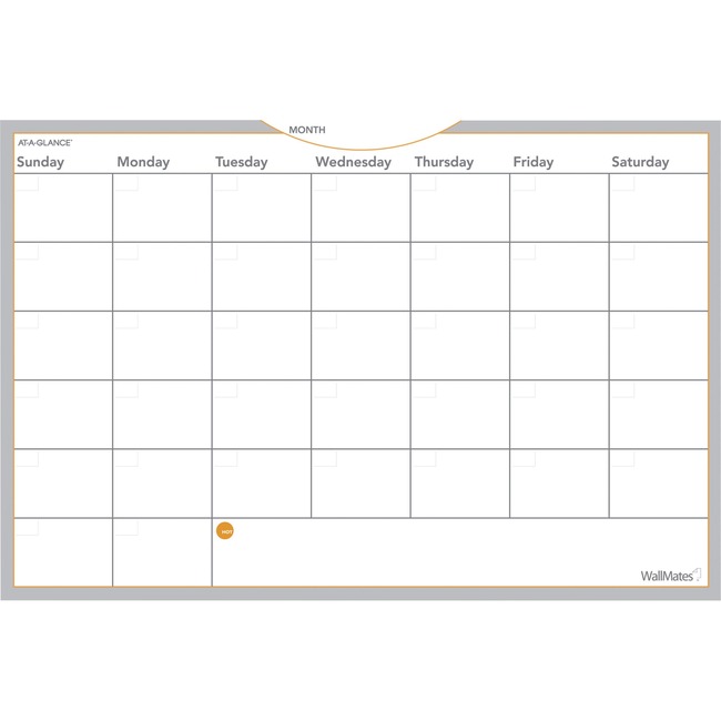 At-A-Glance WallMates Self-Adhesive Dry Erase Monthly Plan Surface