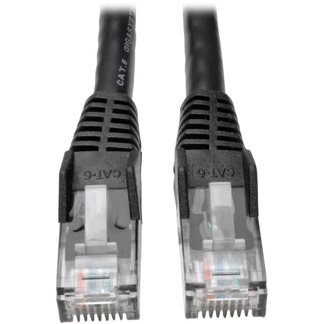 Tripp Lite series 30-ft. (9.14 m) Cat6 Black Gigabit Patch Cord Snagless Molded