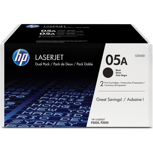 HP 05A Original Toner Cartridge - Dual Pack