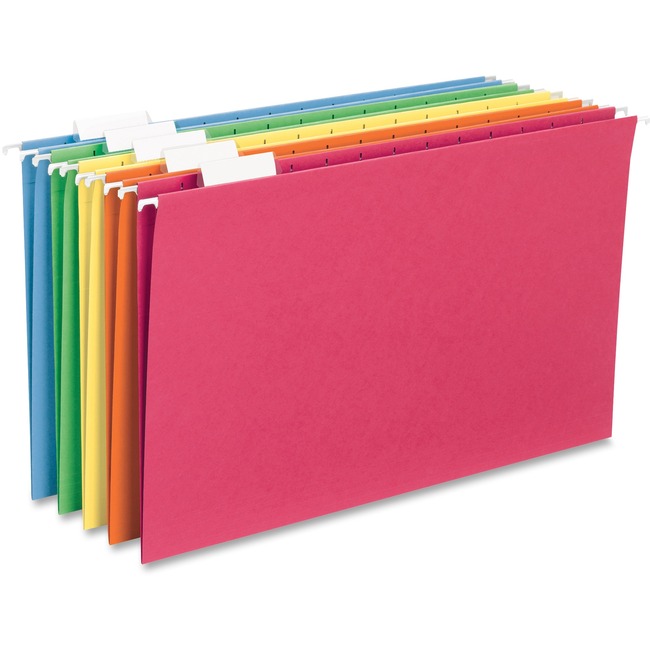 Sparco 1/5-cut Tab Slots Colored Hanging Folders