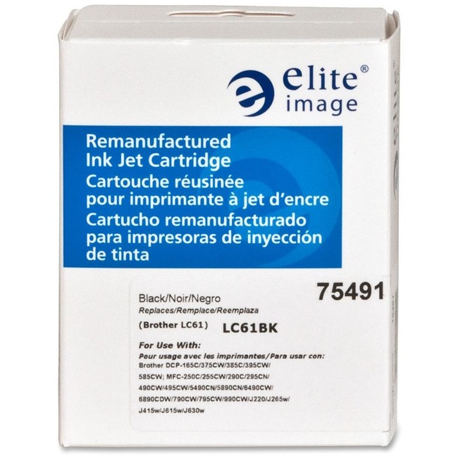 Elite Image Remanufactured Ink Cartridge - Alternative for Brother (LC61BK)