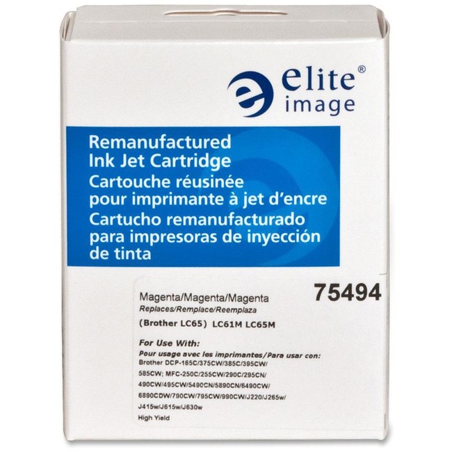Elite Image Remanufactured Ink Cartridge - Alternative for Brother (LC65M)